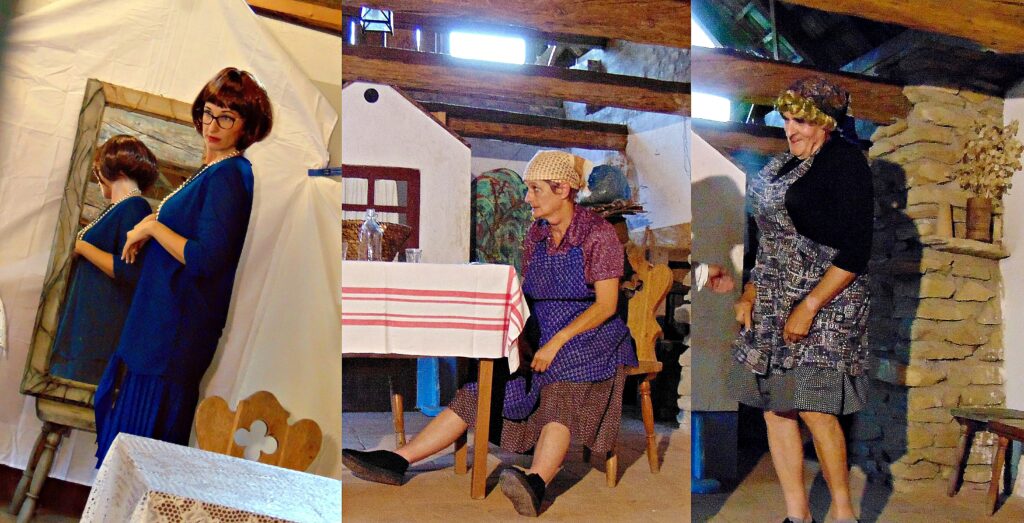Nagybakónaki Szákai Színjátszók. Bányai Nikoletta, Kriskó Sándorné, Büki Boldizsár