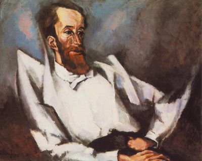 Tihanyi Lajos: Fülöp Lajos portréja (1915) A Nyolcak közegének meghatározó alakjáról készült expresszív portré, amely már a kubizmus hatásait is tükrözi.